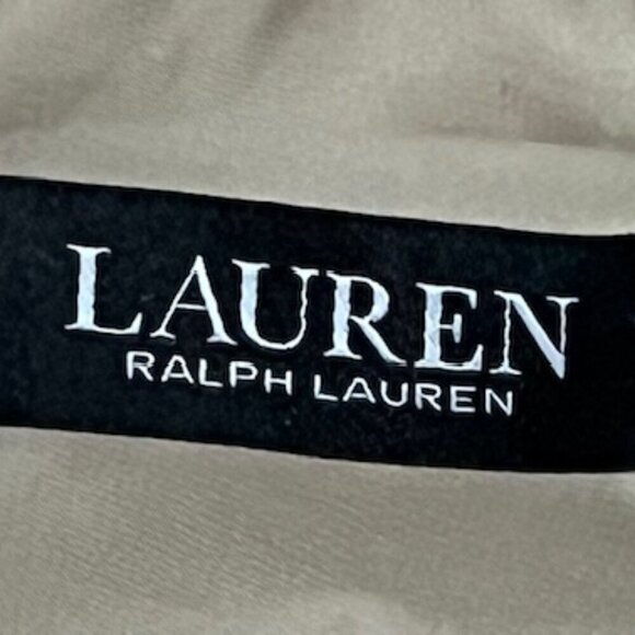 Lauren Ralph Lauren Women Crest-Patch Diamond Quilted Mock Neck Vest Beige L NWO - Picture 7 of 12